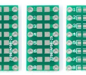 5 x SMT SMD 0805 / 0603 / 0402 to DIP Adapter Board Converter Double Sided PCB