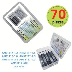 70PCS SOT-223 AMS1117 Voltage Regulator Kit AMS1117 3.3V 5V 2.5V 1.8V 1.5V ADJ