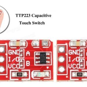 2 x TTP223 Mini Red Capacitive Touch Switch Modules Self-Lock / No-Lock Arduino