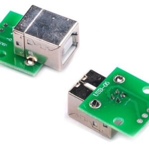 2 x USB Type B Female Socket Breakout Board 2.54mm Pitch DIP Adapter UK