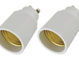 4 x GU10 to E27 Light Bulb Adapter Converters Edison Screw to GU10 Lamp Fitting