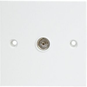 High Quality TV Wall Plate – Coaxial Aerial Socket for LCD / Plasma / Digital TV