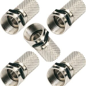 5 x RG58 F Screw-On Coax Connectors Satellite Ham Radio Cable Fitting RG58 Coax