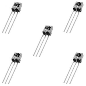 5 x V1838B TL1838 38kHz Universal IR Infrared Receiver Sensor Durable Metal Cage