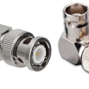 2 x BNC Right Angle 90° Plug to Socket Adapters 50? RF Connector Converter UK
