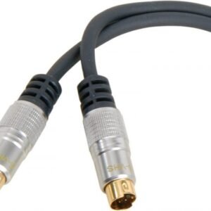 1.5m High Quality 24k Gold S-VHS to S-VHS S-Video Cable Premium AV Interconnect