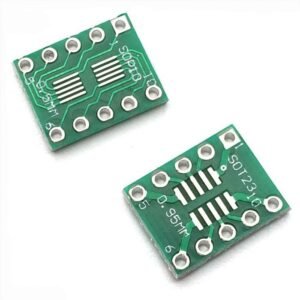2 x SOP10 SOIC10 TSSOP10 MSOP10 to DIP Adapter Boards Double Sided SMD to DIP10