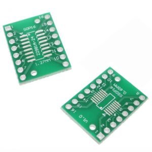 2 x SOP16 SOIC16 TSSOP16 MSOP16 to DIP Adapter Boards Double Sided SMD to DIP UK