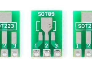 5 x Double Sided SMD SOT89 / SOT223 to DIP 2.54mm Adapter PCB Board Converter
