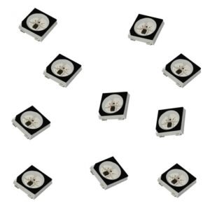10 x WS2812B 4 Pin 5050 SMD Addressable Digital RGB LED Chips Black WS2811 UK