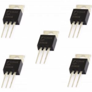 5 x FQP30N06 60V N-Channel Enhancement Mode Power MOSFET TO-220 P30N06