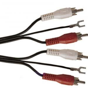 Turntable RCA Phono Lead with Earth Wire 1.2m Quality Audio Cable for Record Pla