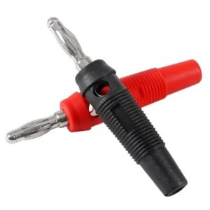 2 x 32A High Current 4mm Banana Plugs Male Stackable Screw Type Speaker Cable UK
