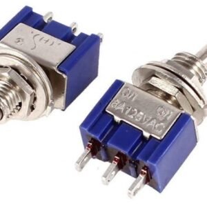 Pair MTS-102 Mini Toggle Switch SPDT 6 Pin ON/ON 6A 125V 2 Position UK