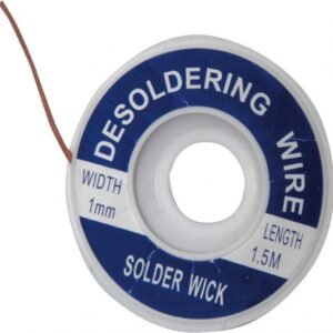 1mm Desoldering Braid 1.5m Soldamop Solder Wick No Clean Fluxed Antistatic UK