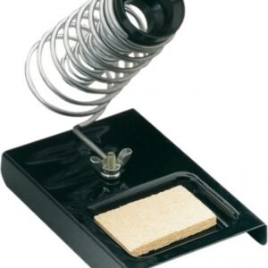 Metal Soldering Iron Stand with Cleaning Pad Sponge Holder Safe & Convenient