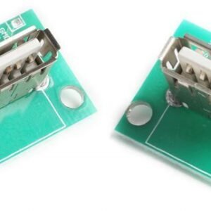 2 x USB Type A Female Vertical Socket Breakout Board USB 2.0 2.54mm DIP Pitch UK