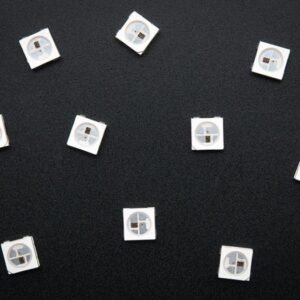10 x WS2812B 4 Pin 5050 SMD Addressable Digital RGB LED Chip WS2811 White PCB