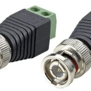 2 x BNC Male Plug to Screw Terminal Adapter CCTV Camera Video Connector Pair