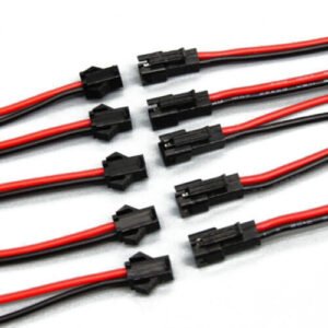 10PCS (5 Pairs) JST SM 2 Pin Plug & Socket Connector Set 150mm Cable Length