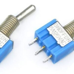 Pair of MTS-103 Mini Toggle Switches SPDT 3-Pin ON/OFF/ON 6A 125V 3 Position