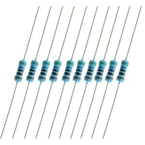 10 Pcs 1/2W Metal Film Resistor ±1% Tolerance Axial 0.5w Various Values