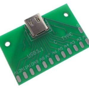 USB-C Female Socket Breakout Board 24-Pin USB Type-C Connector Test DIY UK