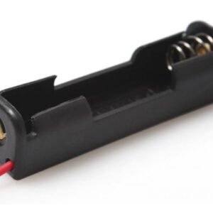Single AAA Battery Box Holder with 130mm Flying Lead Wire Connections Spring UK