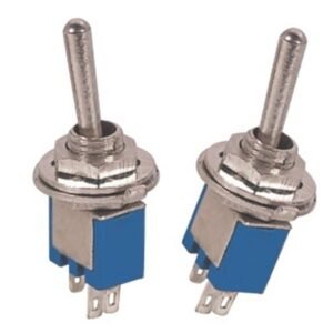 Pair of SMTS-102 Sub Mini Toggle Switches SPDT 3 Pin ON/ON 6A 125V 2 Position