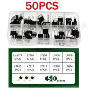 50PCS TO-220 Voltage Regulator IC Kit LM317 L7805 L7806 L7808 L7809 L7810 L7812