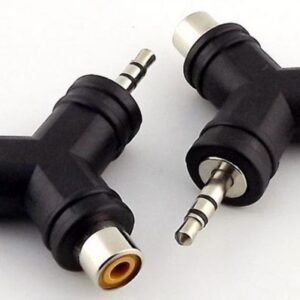 Pair RCA to 3.5mm Stereo Adapter 2 x RCA Phono Female to 3.5mm Male Jack Plug UK