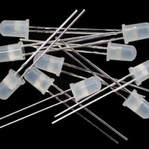 10 x 5mm RGB Diffused Slow Flashing Rainbow LEDs 2 Pin Self Flashing Multicolour