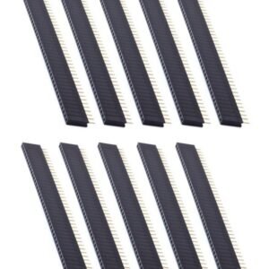 10 x 40 Pin Female Header Strip 2.54mm 0.1" Single Row Arduino Raspberry Pi