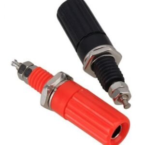 2 x 4mm Binding Post Terminal Connectors Red/Black Banana Plug Test Sockets Deep