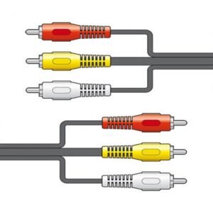 New 3 RCA to 3 RCA 1.5m Audio Video Cable Phono Lead Stereo AV TV DVD UK