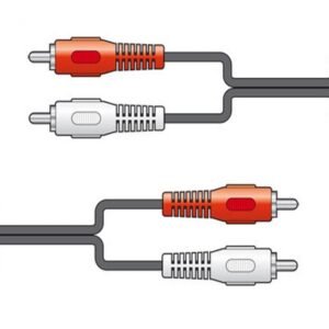 10m 2 RCA Phono to 2 RCA Phono Audio Lead Stereo Cable for HiFi CD Amplifier UK
