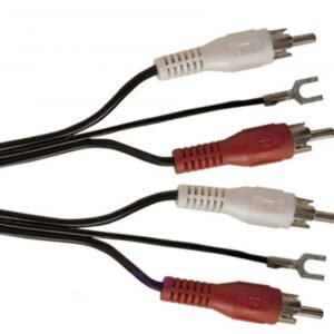 Turntable RCA Phono Lead with Earth Wire 1.2m Quality Audio Cable for Record Pla