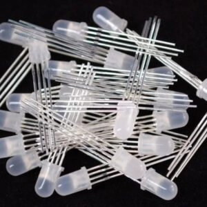 10 x 5mm RGB LED Common Cathode 4 Pin Diffused Multicolour Light