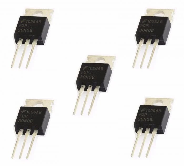 5 x FQP30N06 60V N-Channel Enhancement Mode Power MOSFET TO-220