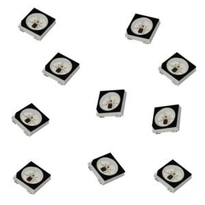 10 x WS2812B 4 Pin 5050 SMD Addressable Digital RGB LED Chips Black WS2811 UK