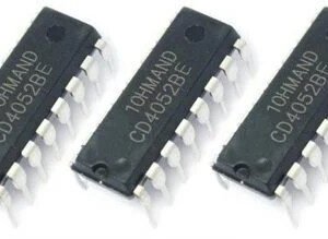 5 x CD4052 DIP1 Dual 4 Channel Analogue Multiplexer Demultiplexer Through Hole