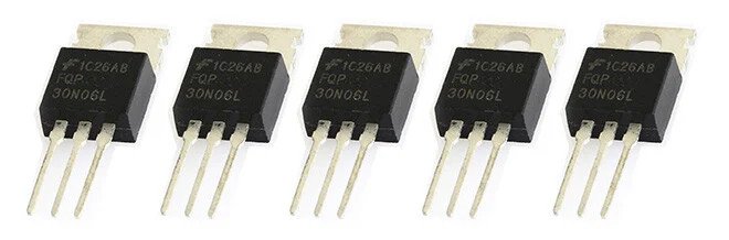5 x FQP30N06L 60V Logic Level N-Channel Power MOSFET TO-220