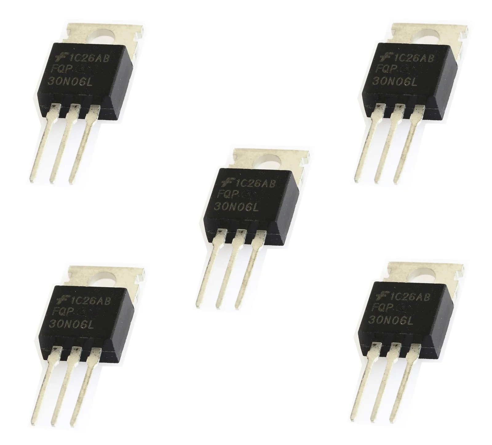 5 x FQP30N06L 60V Logic Level N-Channel Power MOSFET TO-220 - Image 2
