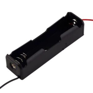 1 x 18650 Lithium Battery Holder Box Spring Clip with 150mm Leads 3.7V Cell