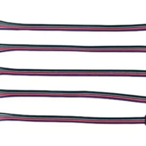 5 x 4 Pin RGB 5050 3528 LED Strip Light Connectors Cable 10mm Solderless 160mm