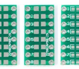 5 x SMT SMD 0805 / 0603 / 0402 to DIP Adapter Board Converter Double Sided PCB