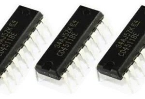 5 x CD4511 DIP16 BCD to 7 Segment Display Latch Decoder Driver IC Through Hole