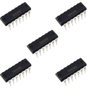 5 x SN74HC04N DIP14 Hex Inverter IC 7404 74HC04 CMOS Logic Through Hole
