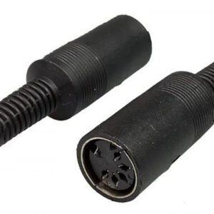 Pair Female 5 Pin DIN Socket Connector Audio Video