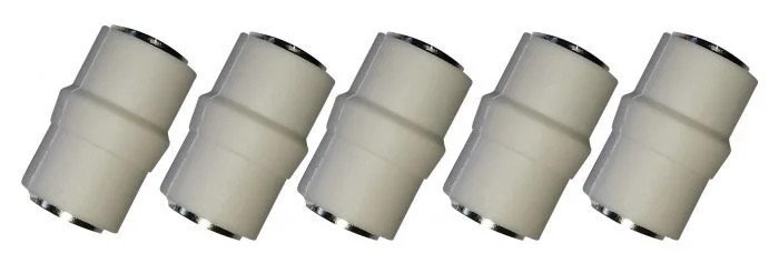 5 x RF Female to Female Connector Coupler TV Coax Socket Joiner Nickel Plated